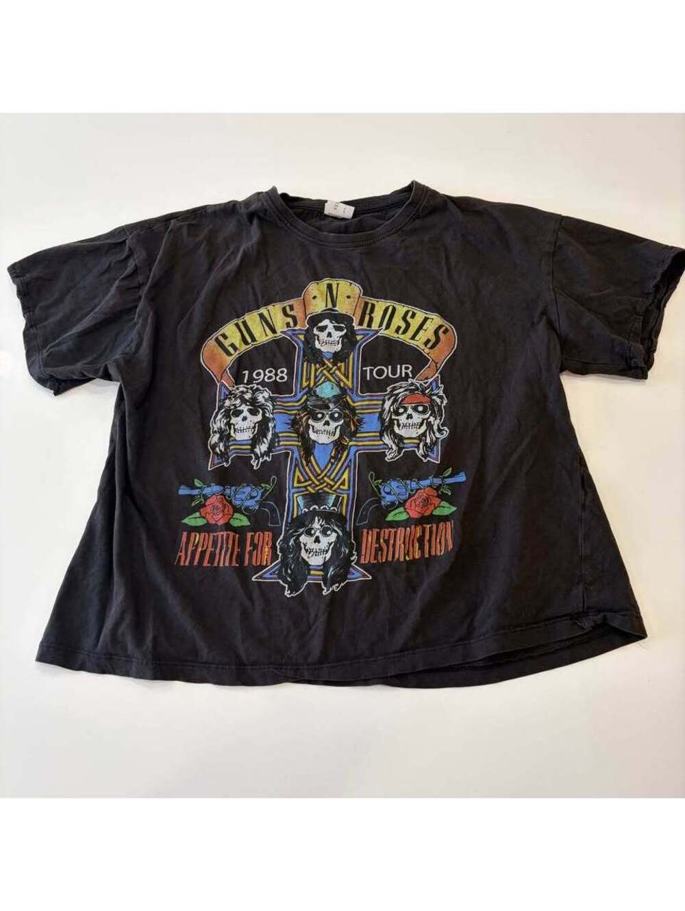 Guns N' Roses Appetite for Destruction 1988 Tour T-Shirt Large